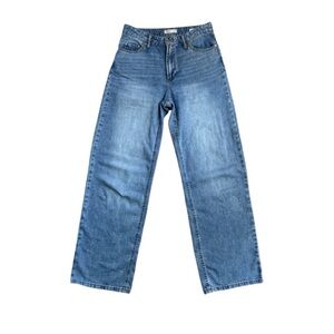 Oat New York Cloud Luxe denim wide leg jeans